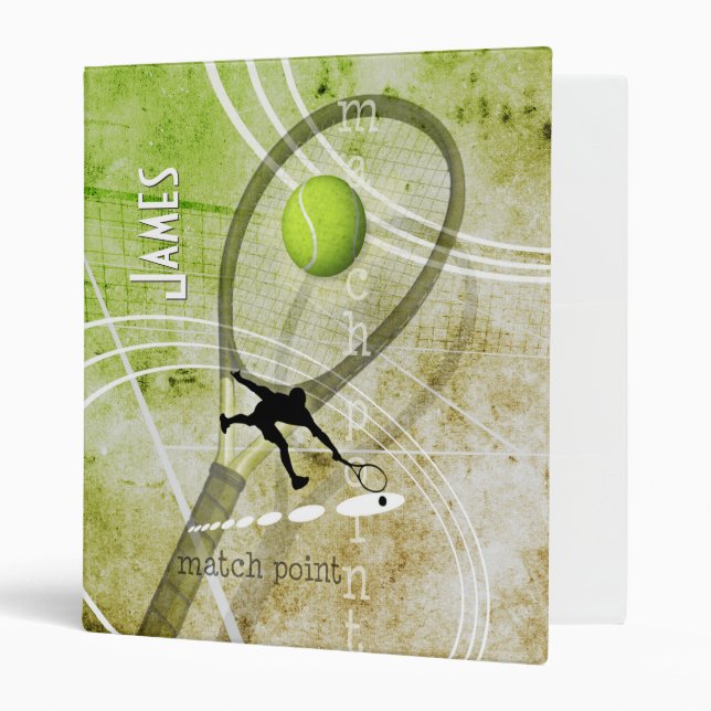 Match Point II men's tennis Binder (Front/Inside)