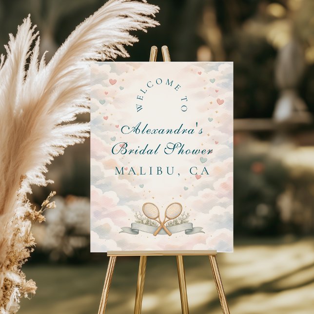 Match Point Tennis Bridal Shower Foam Board (Creator Uploaded)