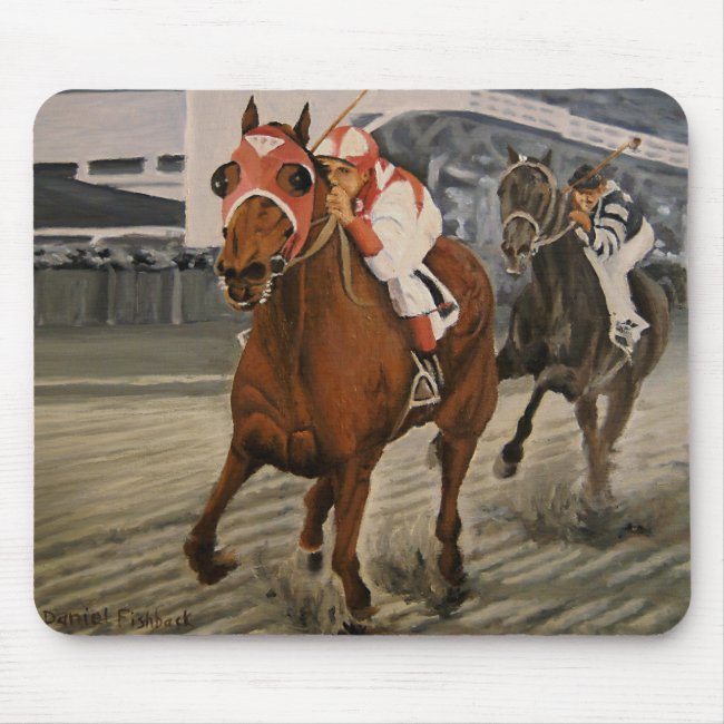 Match Race – Seabiscuit vs. War Admiral Painting Mouse Pad