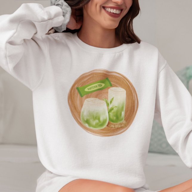 Matcha Addict, Matcha Sweatshirt (Creator Uploaded)