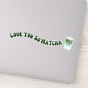 Matcha boba green tea, matcha sticker