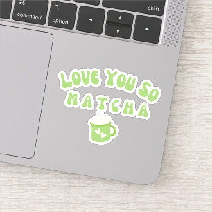 Matcha boba green tea, matcha sticker