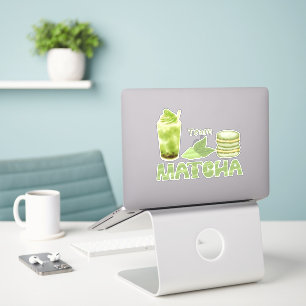 Matcha boba green tea, matcha sticker
