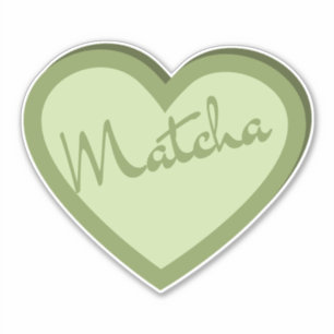 Matcha boba green tea, matcha sticker