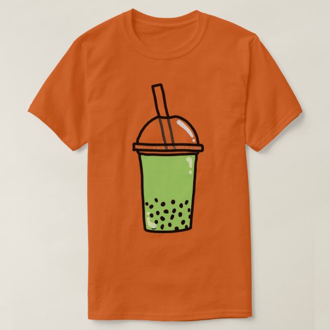 matcha boba tea 4 T-Shirt (Design Front)