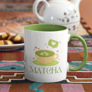 Matcha Boba Tea Mug