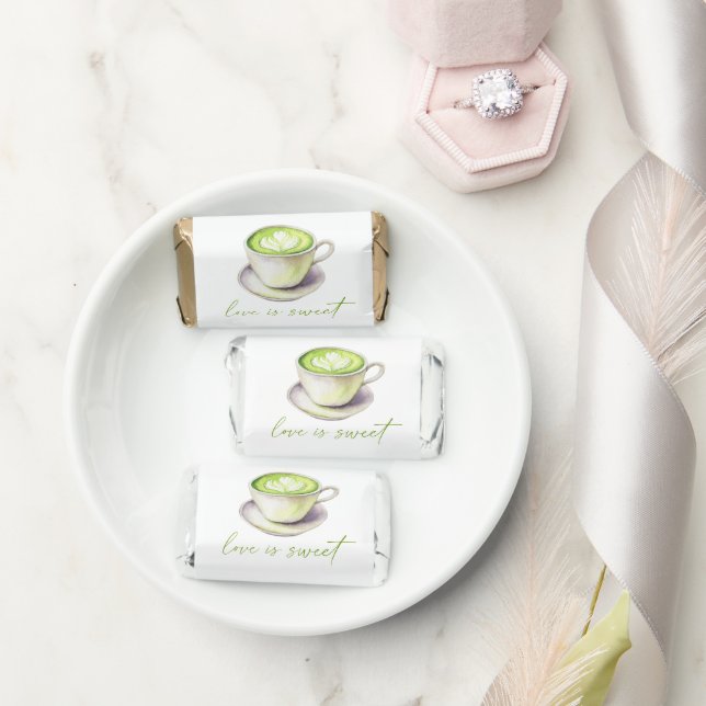 Matcha Bridal shower Love is sweet Hershey's Miniatures (Wedding)