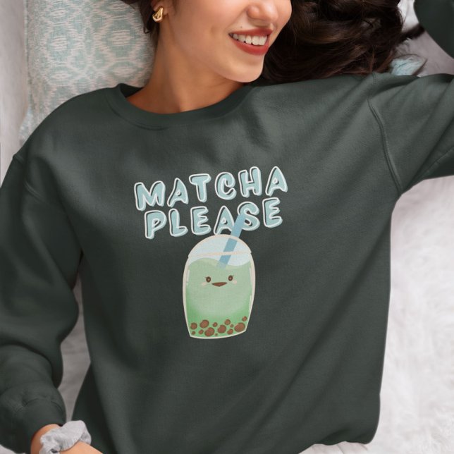 Matcha Bubble Tea Sweatshirt (Creator Uploaded)