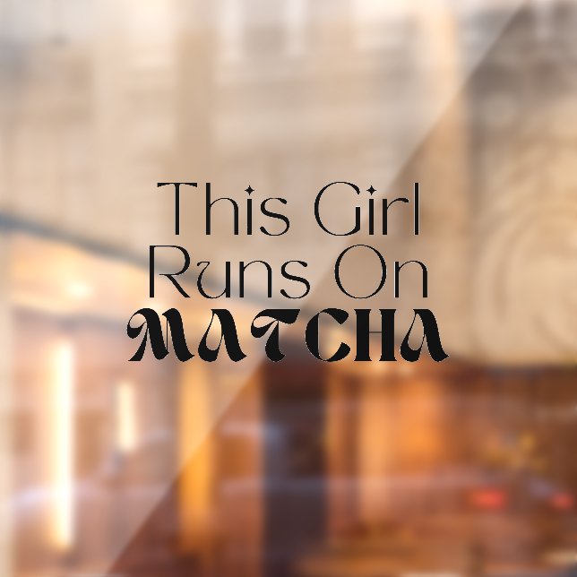 Matcha Cafe Window Cling (Sheet 2)