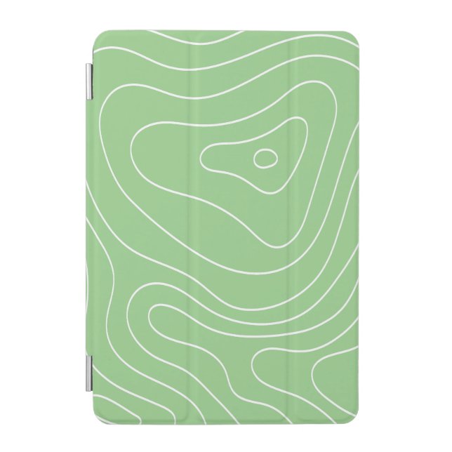 Matcha Contour Flow iPad Mini Cover (Front)