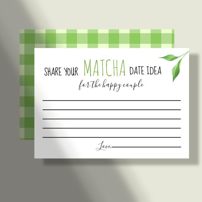 Matcha Couples Shower Game Date Idea Card (Creator Uploaded)