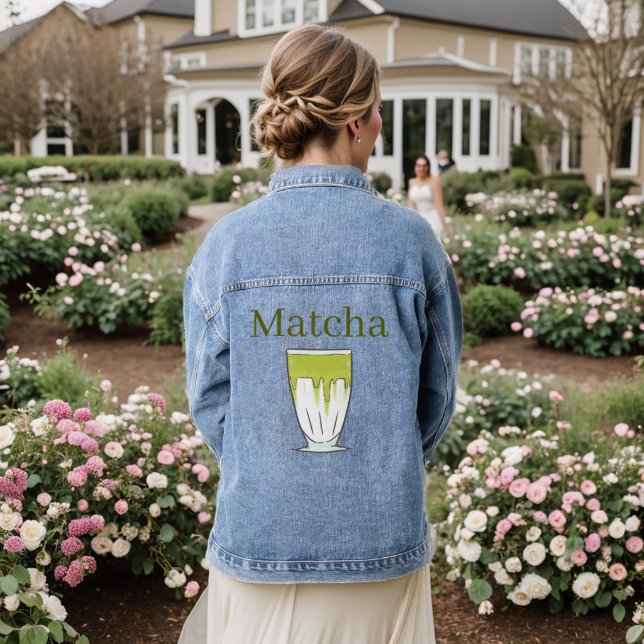 Matcha Denim Jacket (Wedding Back)