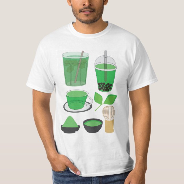 Matcha Drinks Set T-Shirt (Front)