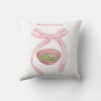 Matcha Girly Pillow 