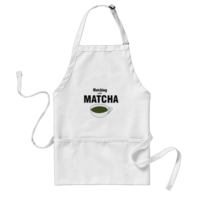 Matcha Green Tea Adult Apron (Front)