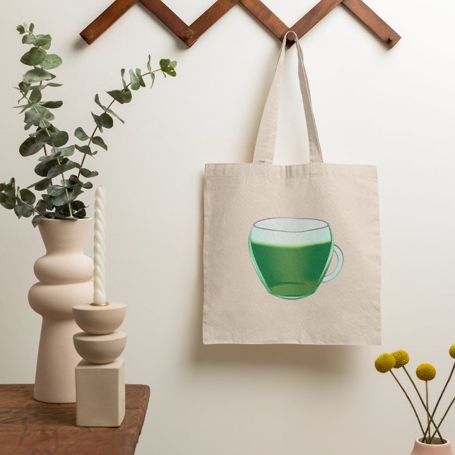 Matcha Green Tea Glass Tote Bag (Creator Uploaded)