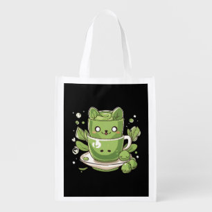 matcha green tea grocery bag
