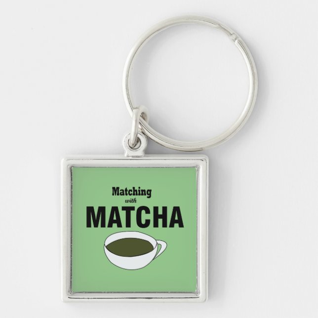 Matcha Green Tea Keychain (Front)