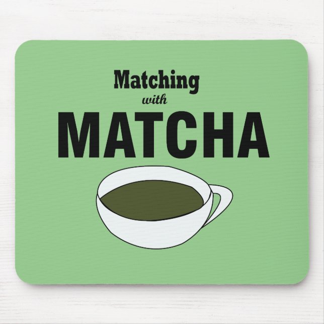 Matcha Green Tea Mouse Pad (Front)