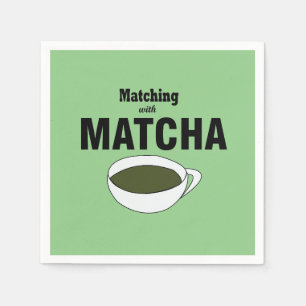 Matcha Green Tea Party Napkins