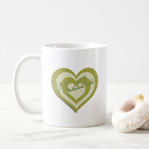 Matcha Green Tea  retro y2k heart  Coffee Mug