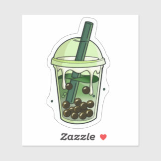 Matcha Latte Boba Sticker