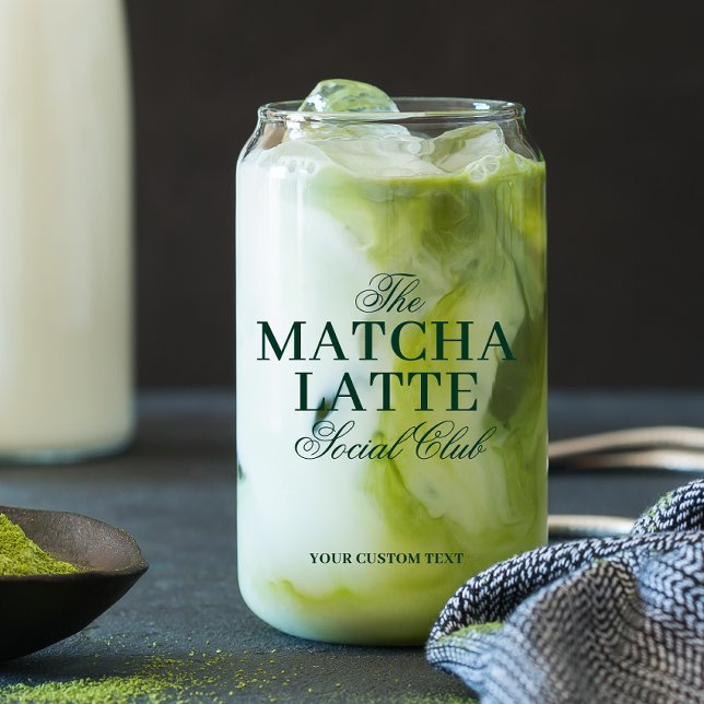 Matcha Latte Lover Personalized Can Glass (Creator Uploaded)