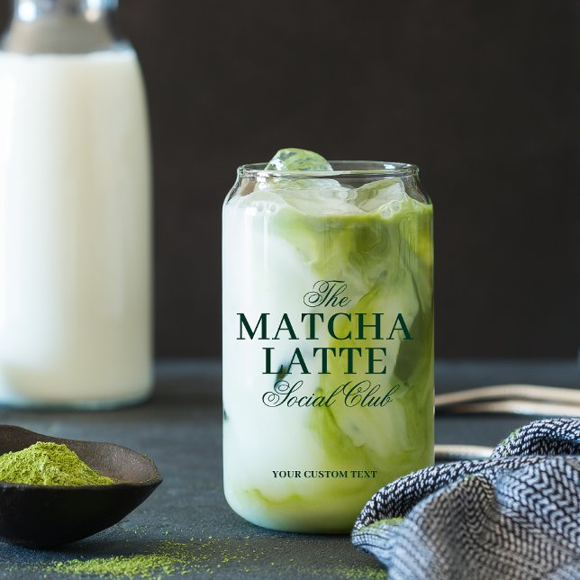 Matcha Latte Lover Personalized Can Glass (Creator Uploaded)