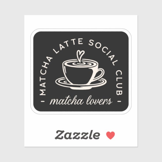 Matcha latte lovers quotes sticker (Sheet)