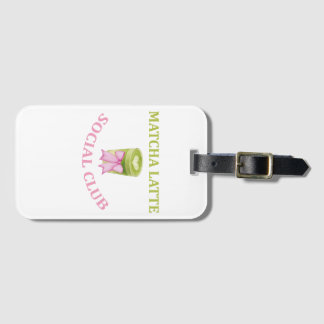 MATCHA LATTE SOCIAL CLUB LUGGAGE TAG