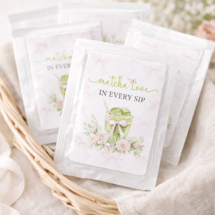 Matcha Love Baby Shower   Green Tea  Bag Drink Mix