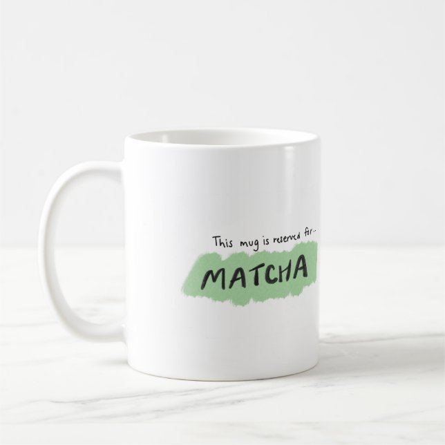 Matcha Lover, Mug Illustration (Left)