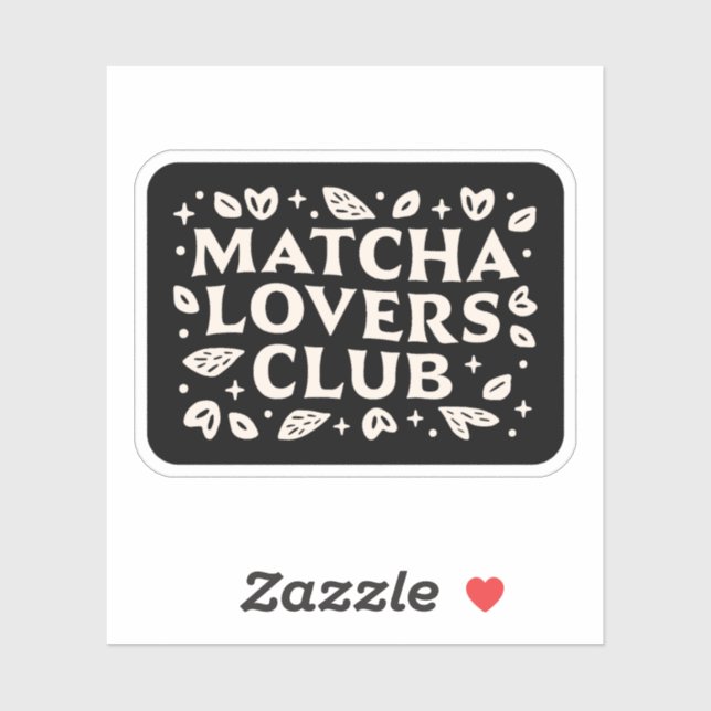 Matcha lover quotes sticker (Sheet)