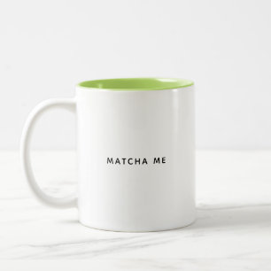 Matcha Me Cute Lime Green Breakfast Coffee Mug