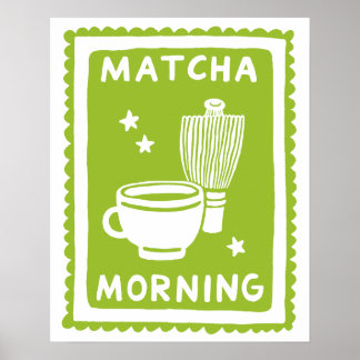 Matcha Morning Minimalist Kitchen Wall Art