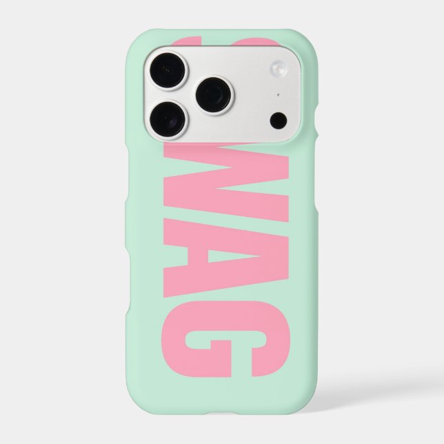 Matcha Pink Swag Pop iPhone Case (Back)