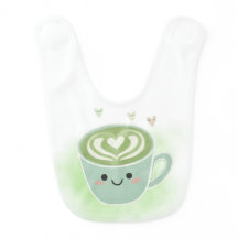 Matcha Smiles Baby Bib