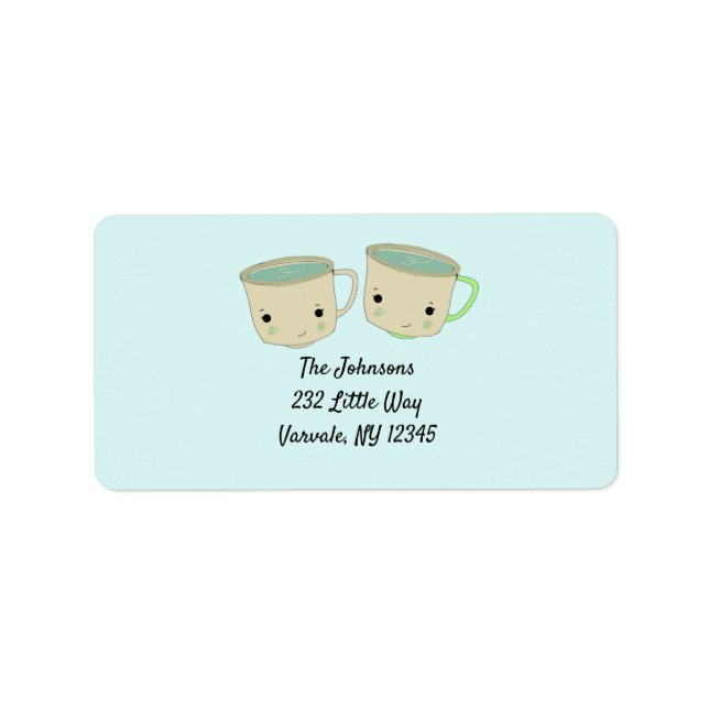 Matcha Tea New Address Label (Front)