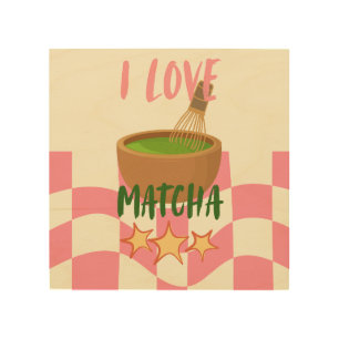 Matcha Wood Wall Art Japanese Tea Kitchen decor