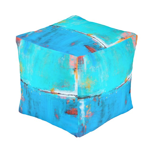 Matchbox Blues 5 Pouf (Angled Front)