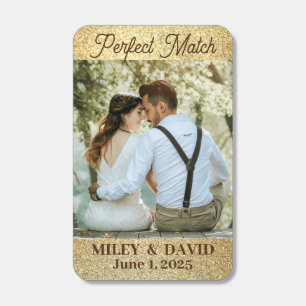 Matchbox - Gold Glitter Matchboxes