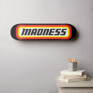 Matchbox Madness Black Skateboard Deck