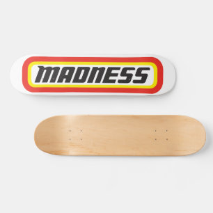 Matchbox Madness White Skateboard Deck