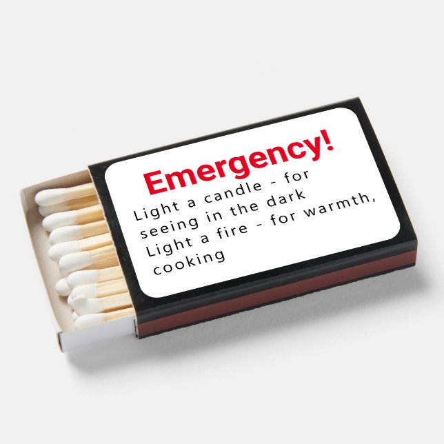 Matches - Emergency Supplies (Front Open)