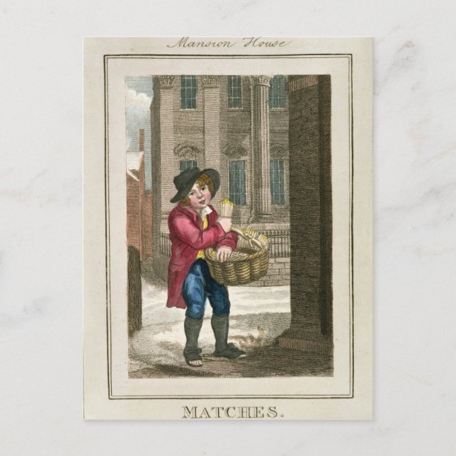 Matches, Mansion House Postcard (Front)