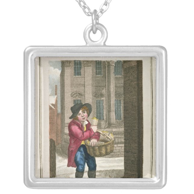 Matches, Mansion House Silver Plated Necklace (Front)