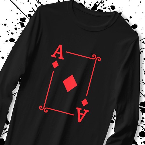 Matching Ace Diamonds Suit Playing Cards Modern T_Shirt