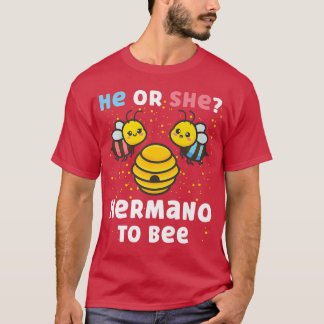 Matching Baby Gender Reveal Party He Or She Herman T-Shirt