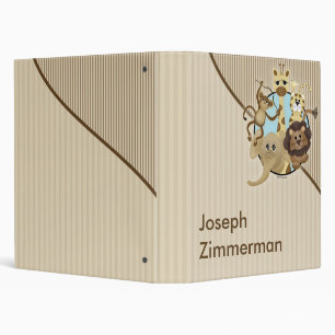 Matching Baby Shower Book 3 Ring Binder