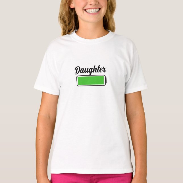 Matching Battery Family Shirts - Perfect Daughter (Front)